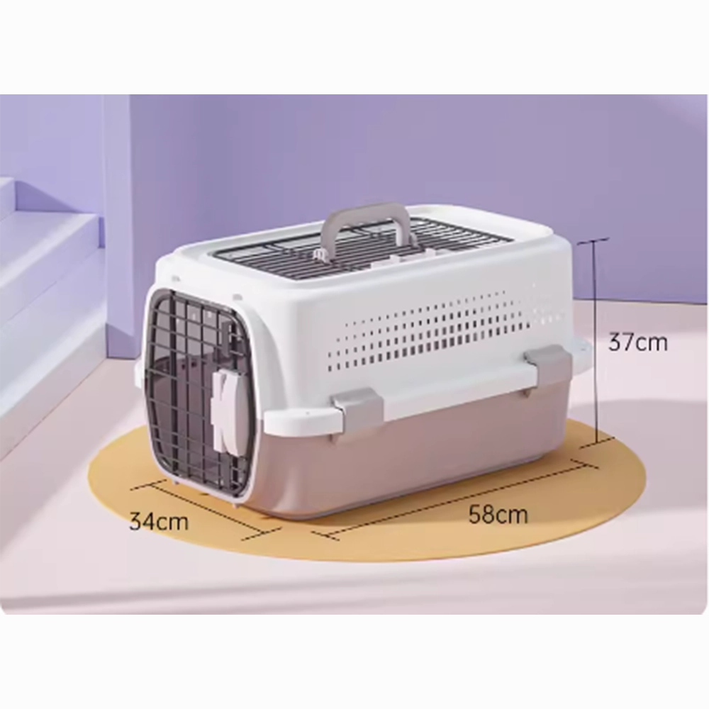 MaiShi Travel Pet Crate Open-top L - L58cm x B34cm x H37cm - Purple