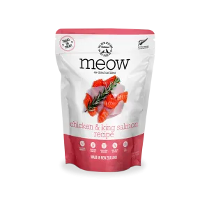 Meow Air-Dried Cat Treats Chicken & King Salmon 100g