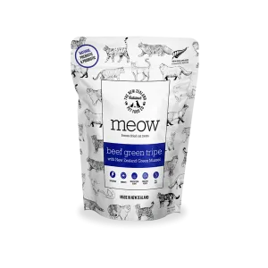 Meow Freeze-Dried Cat Treats Beef Green Tripe with NZ Green Mussel 40g