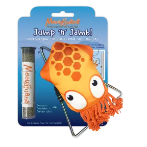 Meowijuana Cat Toy Jump 'n' Jamb! Deed Sea Squid Refillable Door Jamb Toy