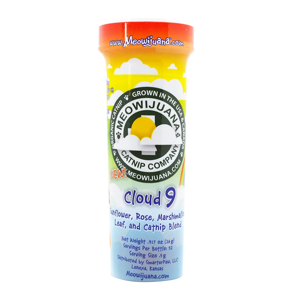 Meowijuana Cloud 9 - Sunflower, Rose, Marshmallow Leaf & Catnip Blend 26g