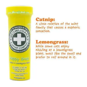 Meowijuana Happy Grass - Catnip and Lemongrass 26g