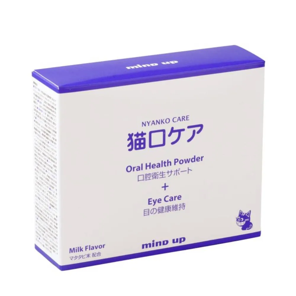 Mind Up Nyanko Care Cat Oral Health Powder   Eye Care Milk 45g