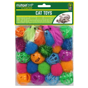 Multipet Value Pack Cat Toys 24 Piece