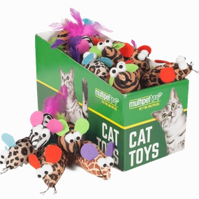 Multipet Feather Mouse Catnip Cat Toy