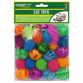 Multipet Value Pack Cat Toys 24 Piece