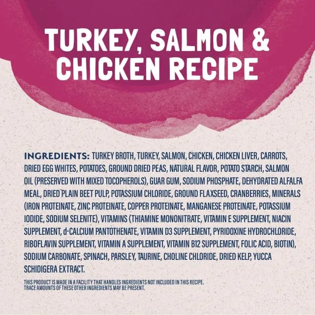 Natural Balance Platefulls Turkey, Salmon & Chicken Recipe Morsels in Gravy Soft Cat Food Pouch