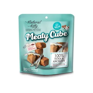 Natural Kitty Meaty Cubes 100% Tuna & Anchovy 60g