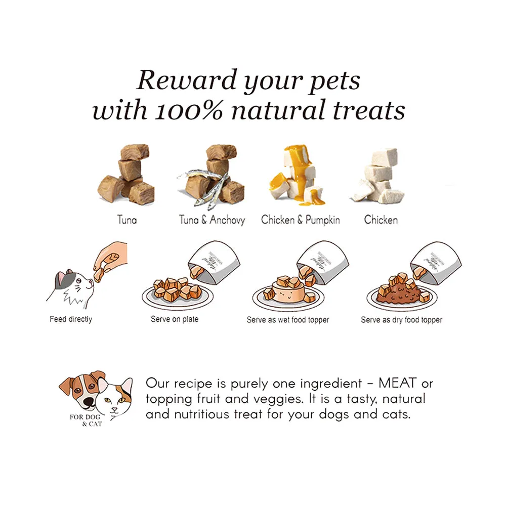 Natural Kitty Meaty Cubes 100% Tuna & Anchovy 60g