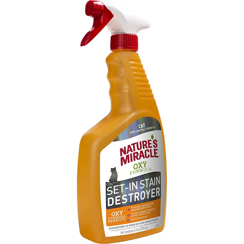 Natures Miracle Orange Oxy Stain and Odor Remover for Cats