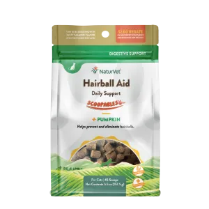 NaturVet Cat Hairball Aid Daily Support Scoopables 5.5oz