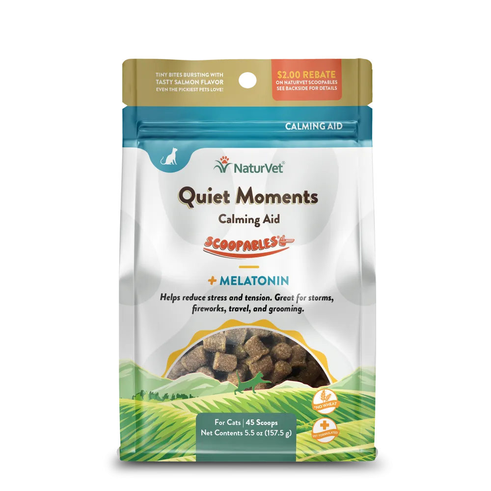 NaturVet Cat Quiet Moments Calming Aid Scoopables 5.5oz