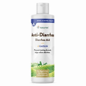NaturVet Anti-Diarrhea Liquid plus Kaolin for Dogs & Cats