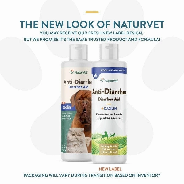 NaturVet Anti-Diarrhea Liquid plus Kaolin for Dogs & Cats