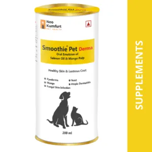 Neo Kumfurt Smoothie Pet Derma for Healthy Skin & Coat for Dogs and Cats (200ml)