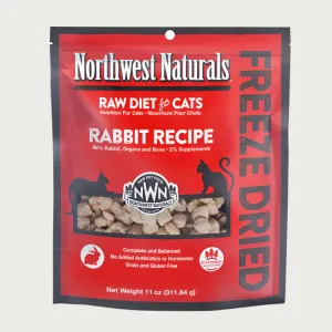 NORTHWEST NATURALS Freeze-Dried Raw Rabbit Recipe for Cats