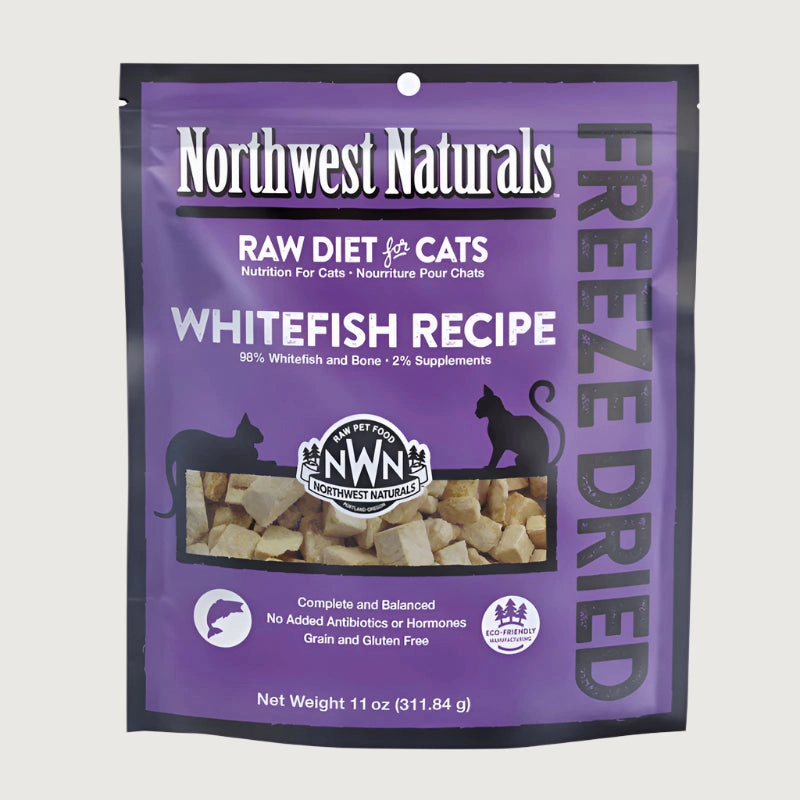 NORTHWEST NATURALS Freeze-Dried Raw Whitefish Recipe for Cats