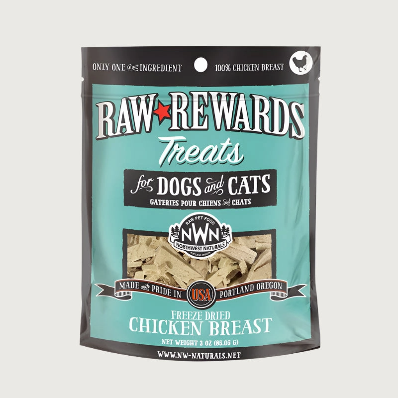 NORTHWEST NATURALS Raw Rewards Chicken Breast Treats for Dogs & Cats