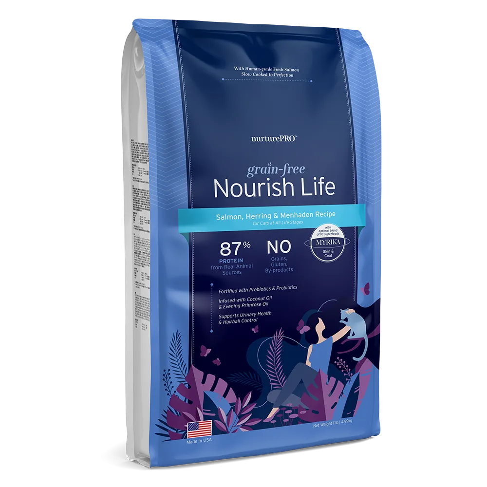 Nurture Pro Nourish Life - Cat Grain-Free Salmon, Herring & Menhaden 11lb