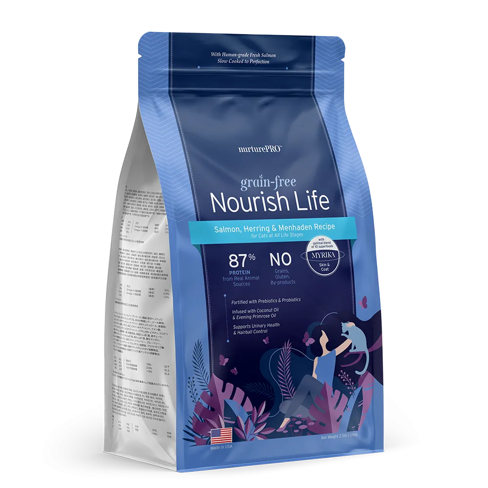 Nurture Pro Nourish Life - Cat Grain-Free Salmon, Herring & Menhaden 2.5lb
