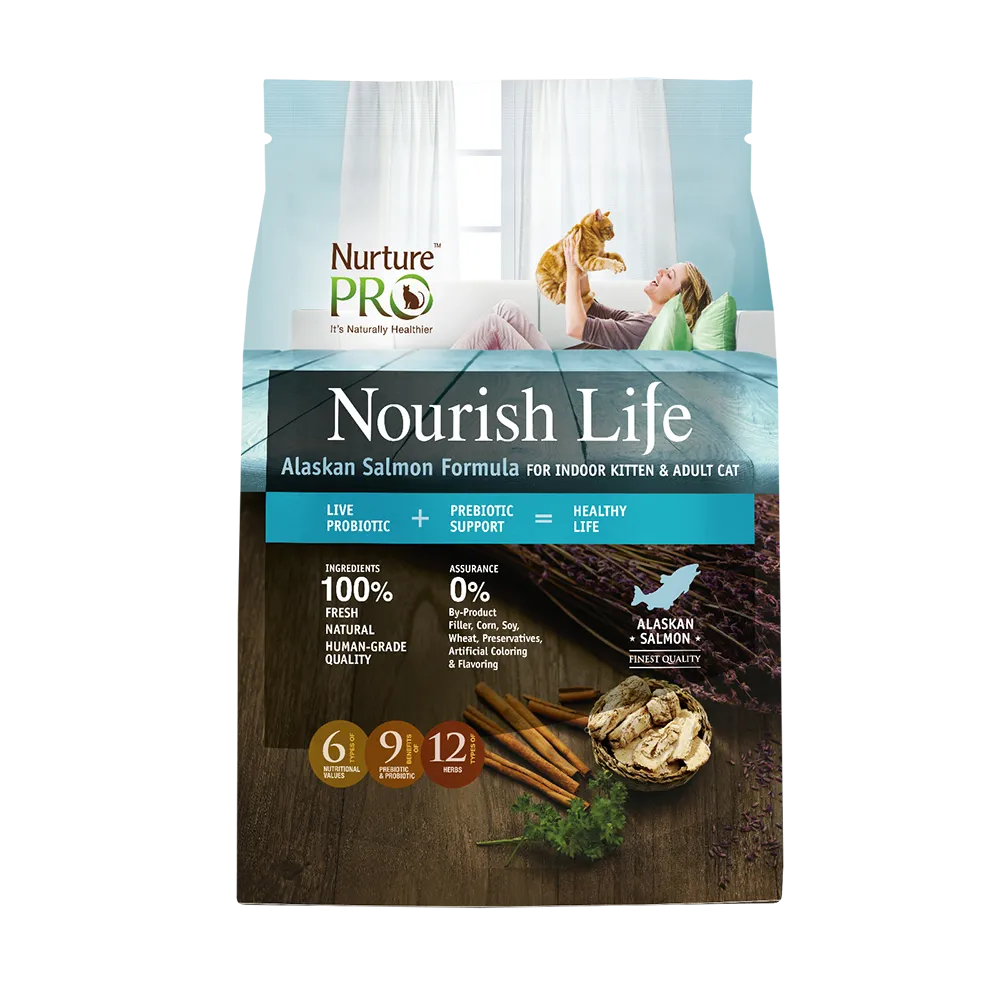 Nurture Pro Nourish Life - Cat Indoor Salmon All Life Stages 12.5lb