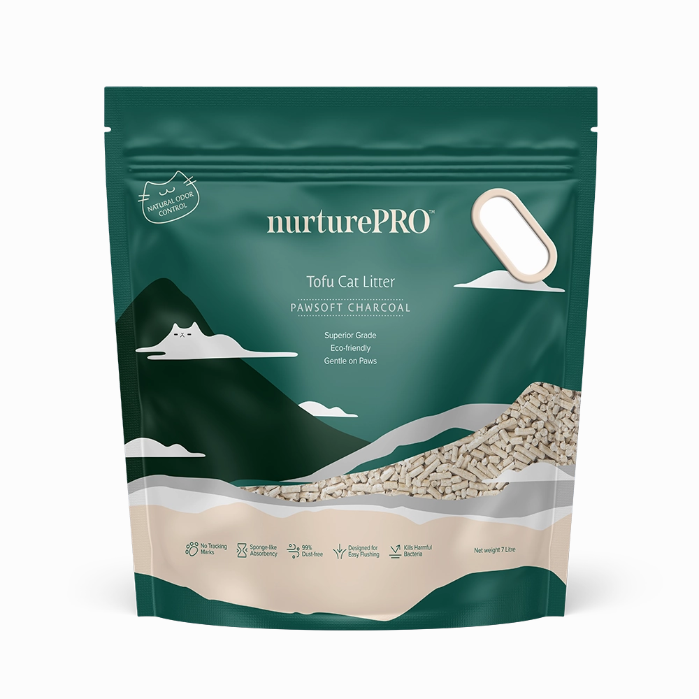 Nurture Pro Pawsoft Tofu Cat Litter Charcoal 7L