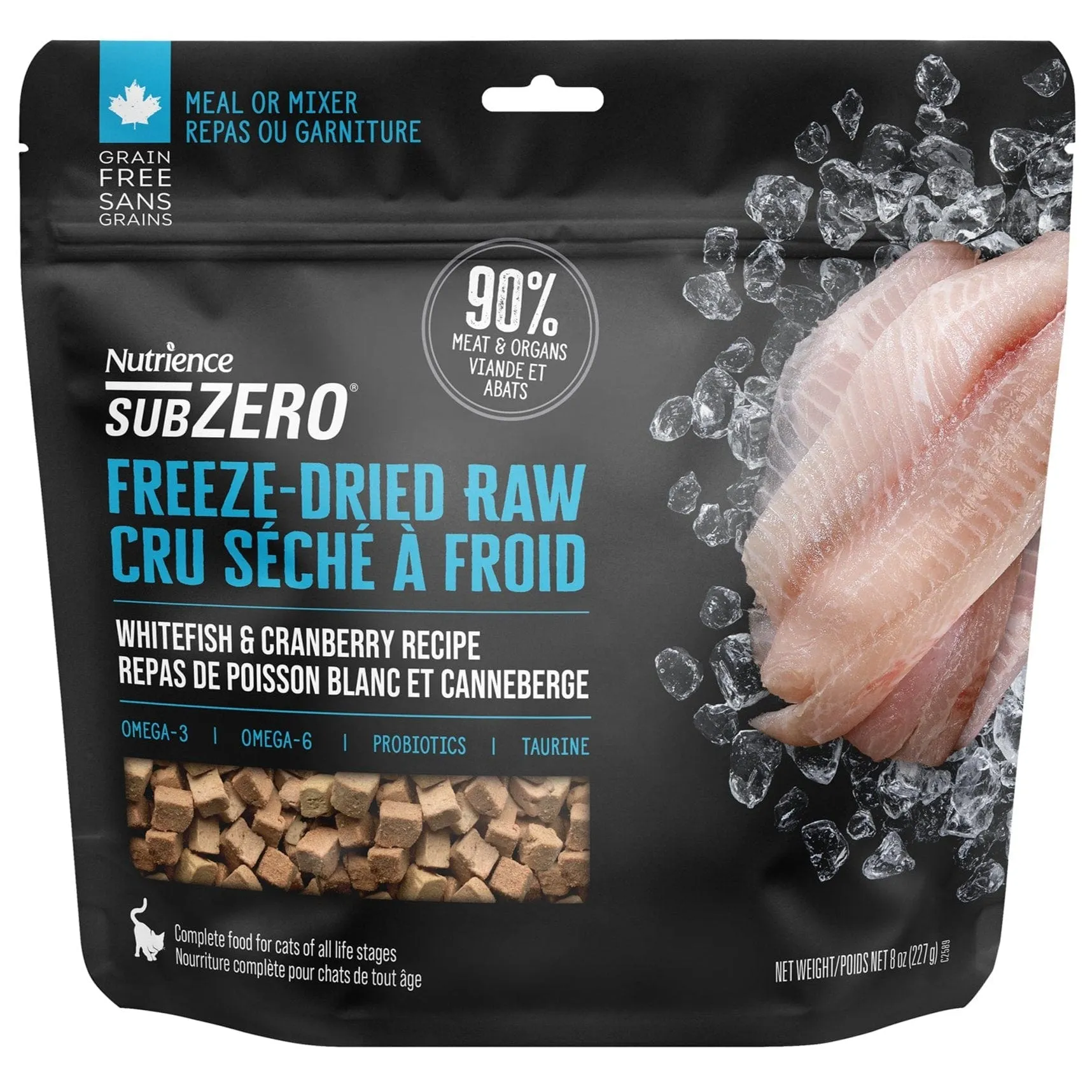 Nutrience SubZero Freeze-Dried Raw Whitefish & Cranberry Cat Food