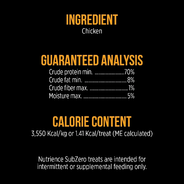 Nutrience SubZero Freeze-Dried Chicken Cat Treats
