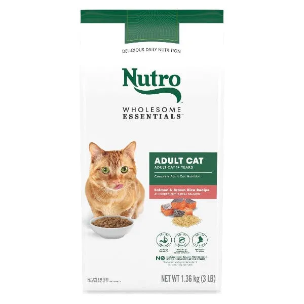Nutro Wholesome Essentials Salmon & Brown Rice Adult Dry Cat Food