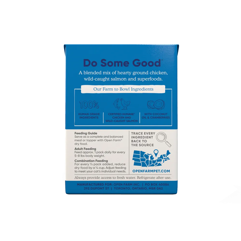 Open Farm Grain Free Chicken & Salmon Recipe Rustic Blend Wet Cat Food