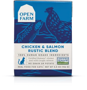Open Farm Grain Free Chicken & Salmon Recipe Rustic Blend Wet Cat Food