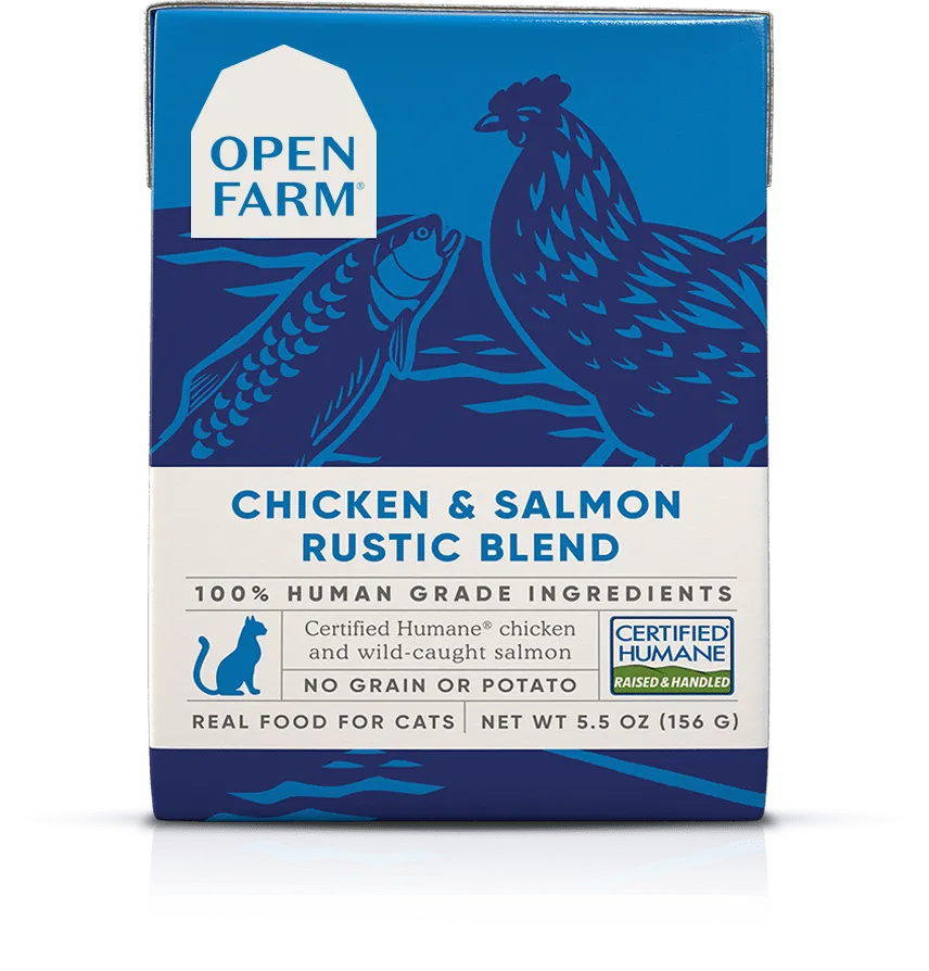 Open Farm Grain Free Chicken & Salmon Recipe Rustic Blend Wet Cat Food