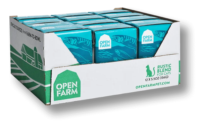 Open Farm Grain Free Herring & Mackerel Recipe Rustic Blend Wet Cat Food