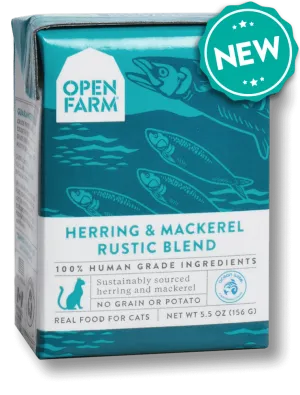 Open Farm Grain Free Herring & Mackerel Recipe Rustic Blend Wet Cat Food
