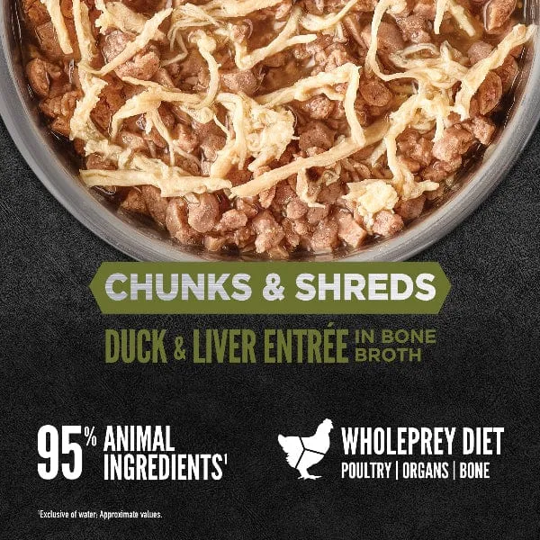 Orijen Duck & Chicken Chunks & Shreds Entre Canned Cat Food, 5.5oz