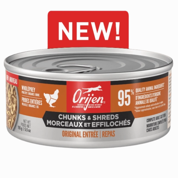 Orijen Original Chunks & Shreds Entre Canned Cat Food, 5.5oz