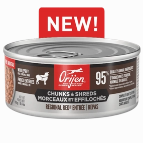 Orijen Regional Red Chunks & Shreds Entre Canned Cat Food, 5.5oz
