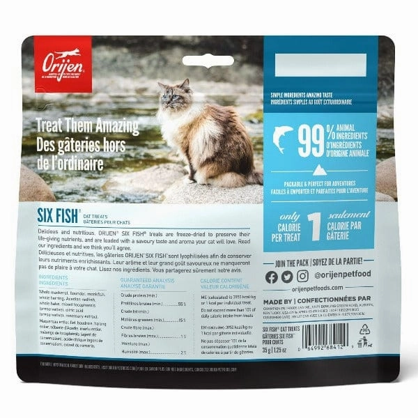 Orijen Six Fish Freeze-Dried Cat Treats