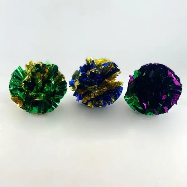 Pawise Crinkle Ball Cat Toy