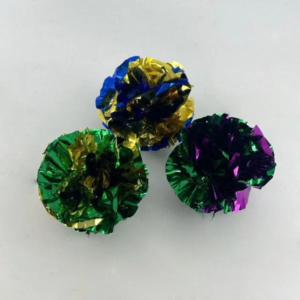 Pawise Crinkle Ball Cat Toy
