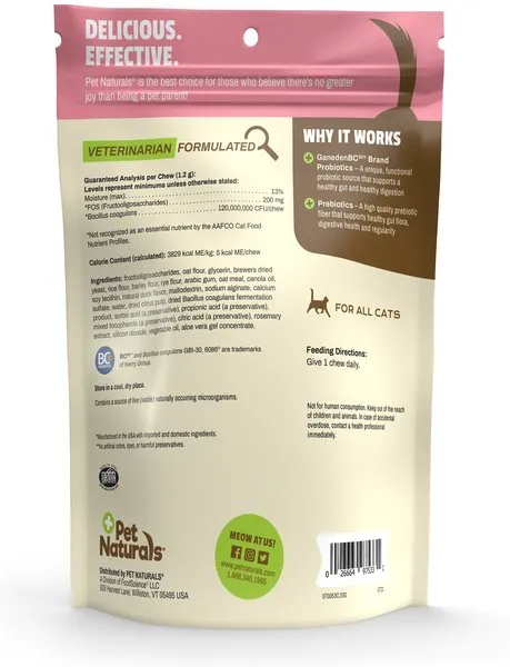 Pet Naturals Daily Probiotic Chews for Cats