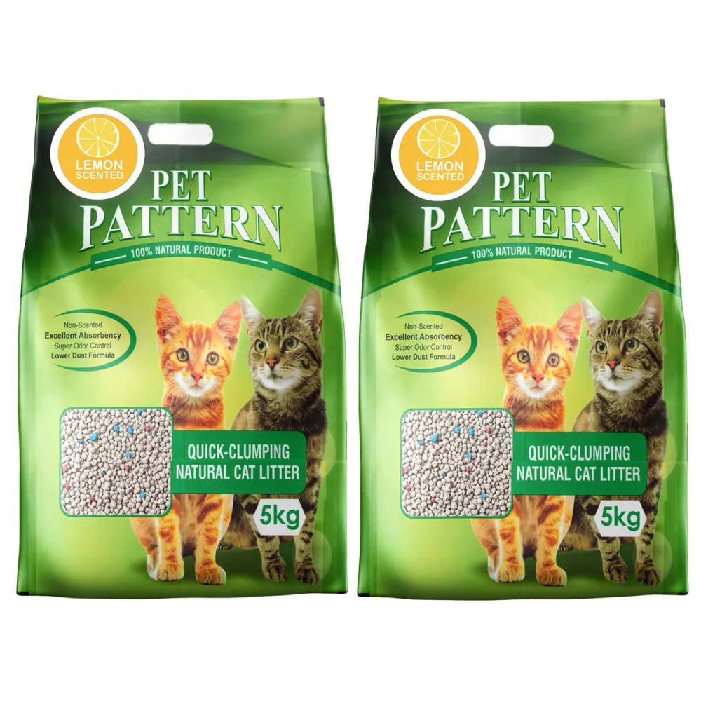 Pet Pattern Lemon Scented Cat Litter