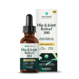 Pet Releaf Hip & Joint Releaf 300mg Hemp Oil for Dogs & Cats
