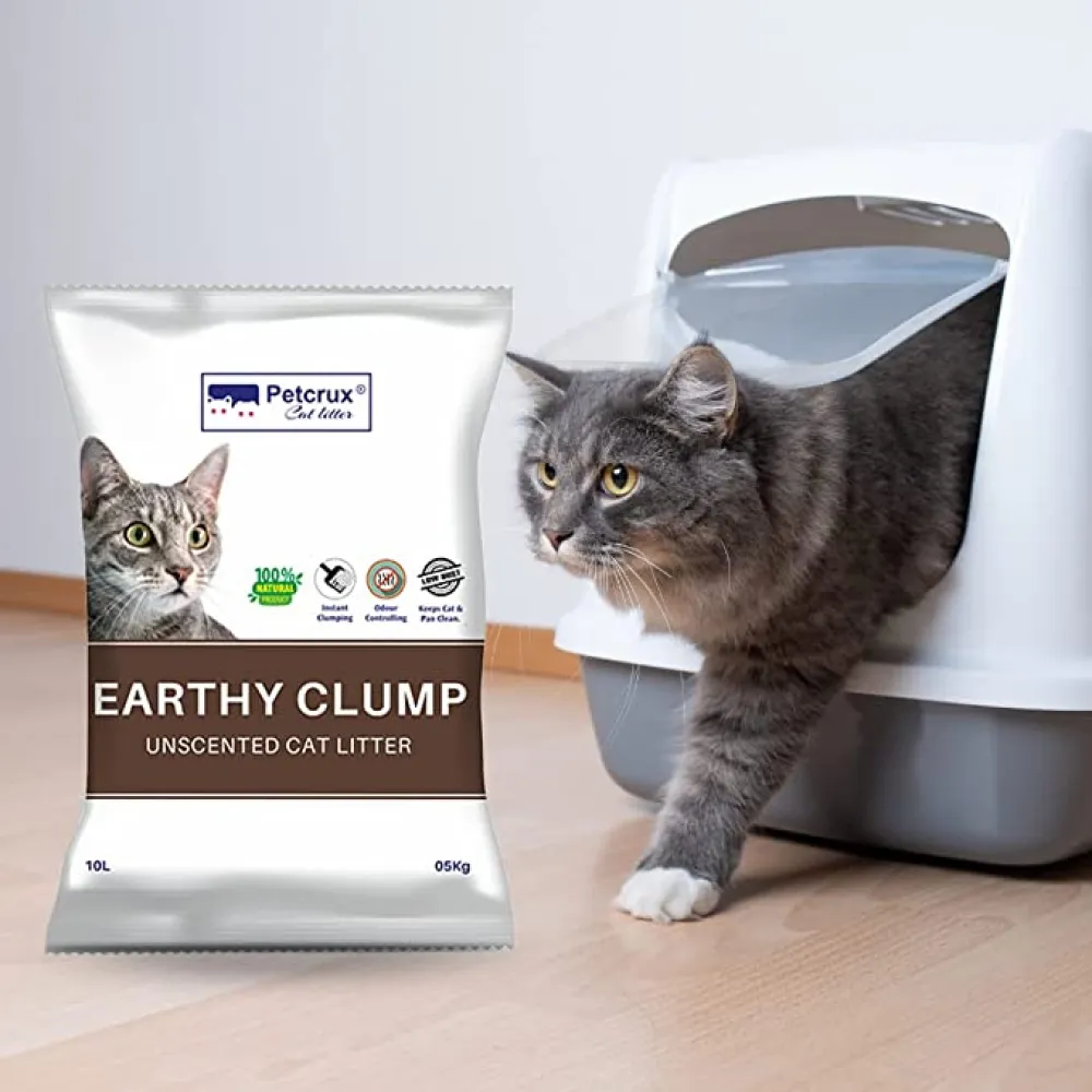 Petcrux Earthy Clump Unscented Cat Litter