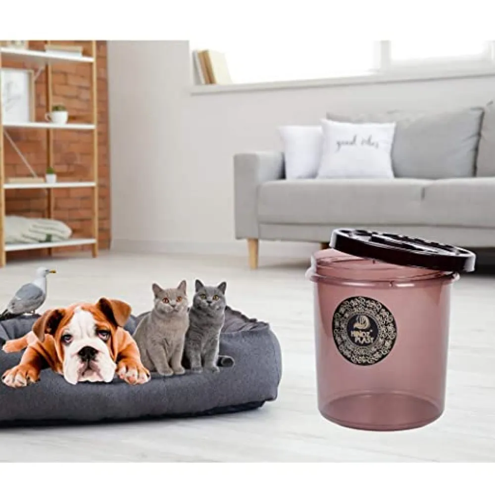Petcrux Exclusive Brown Cat Litter Container