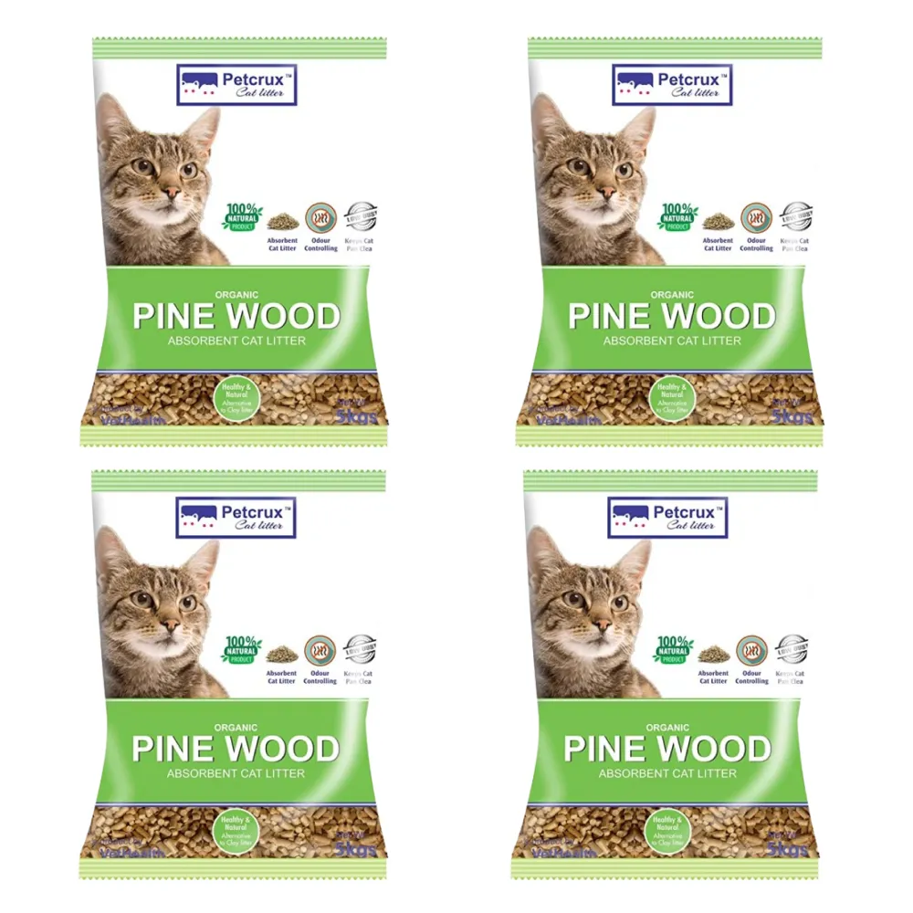 PetCrux Exclusive Organic Pine Wood Scented Cat Litter