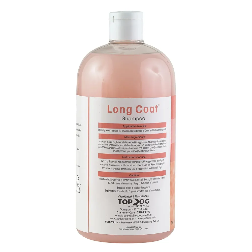 Petswill Long Coat Shampoo for Dogs and Cats