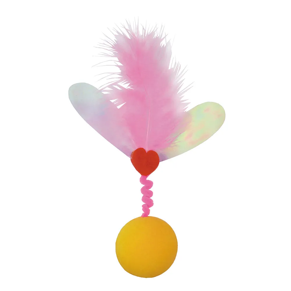 Petz Route Cat Toy Rustling Ball Heart