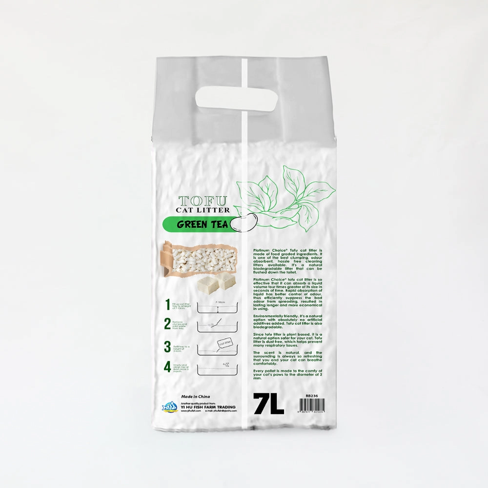 Platinum Choice Tofu Cat Litter Green Tea 7L