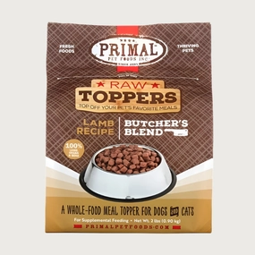 PRIMAL Raw Toppers Butcher's Blend Lamb Recipe for Dogs and Cats